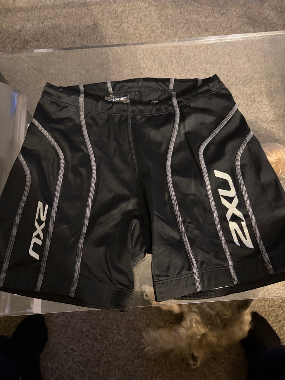 2XU Black Women's Bike Shorts with Gray Accents